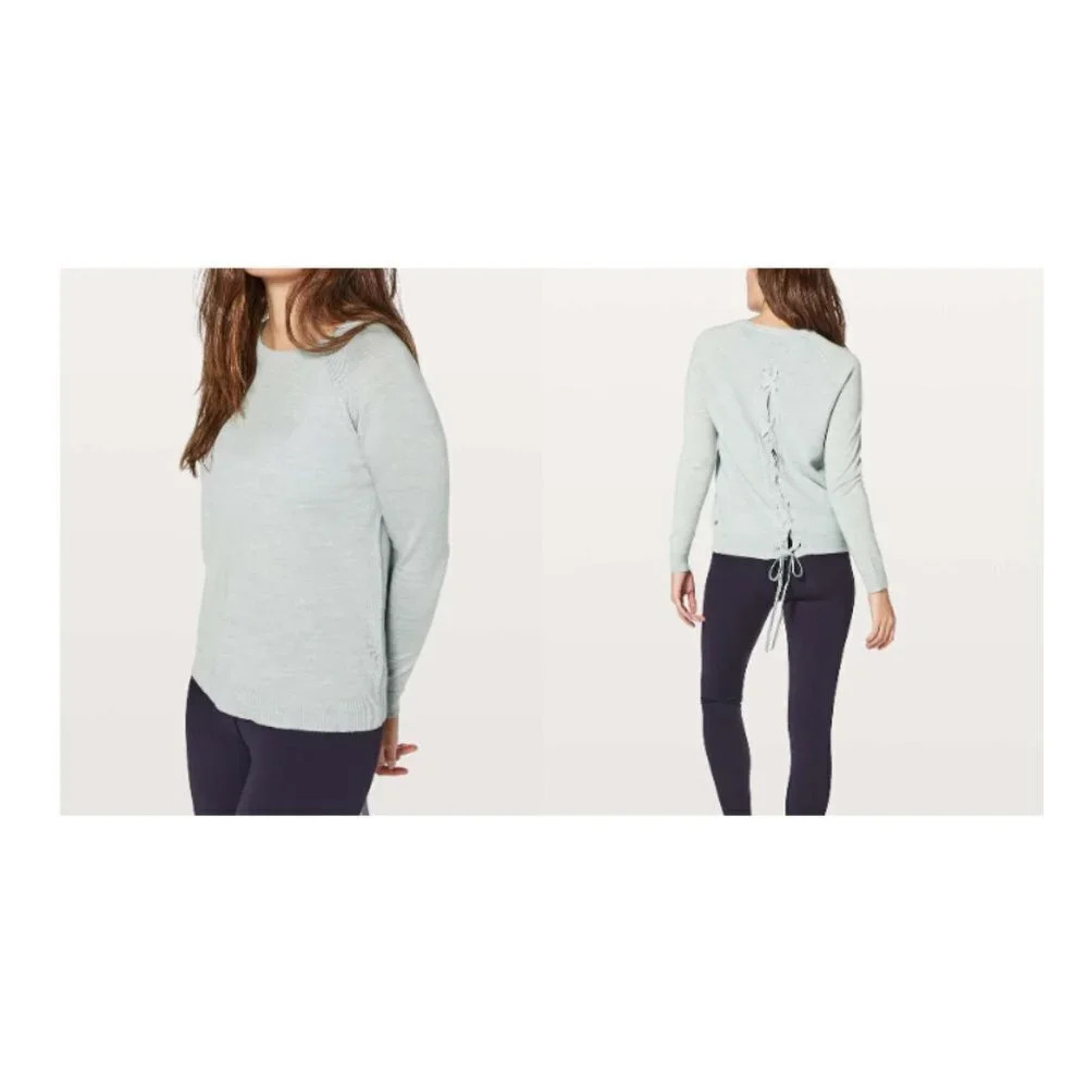 Lululemon Tied To You Sweater- Heathered  Starlight Grey